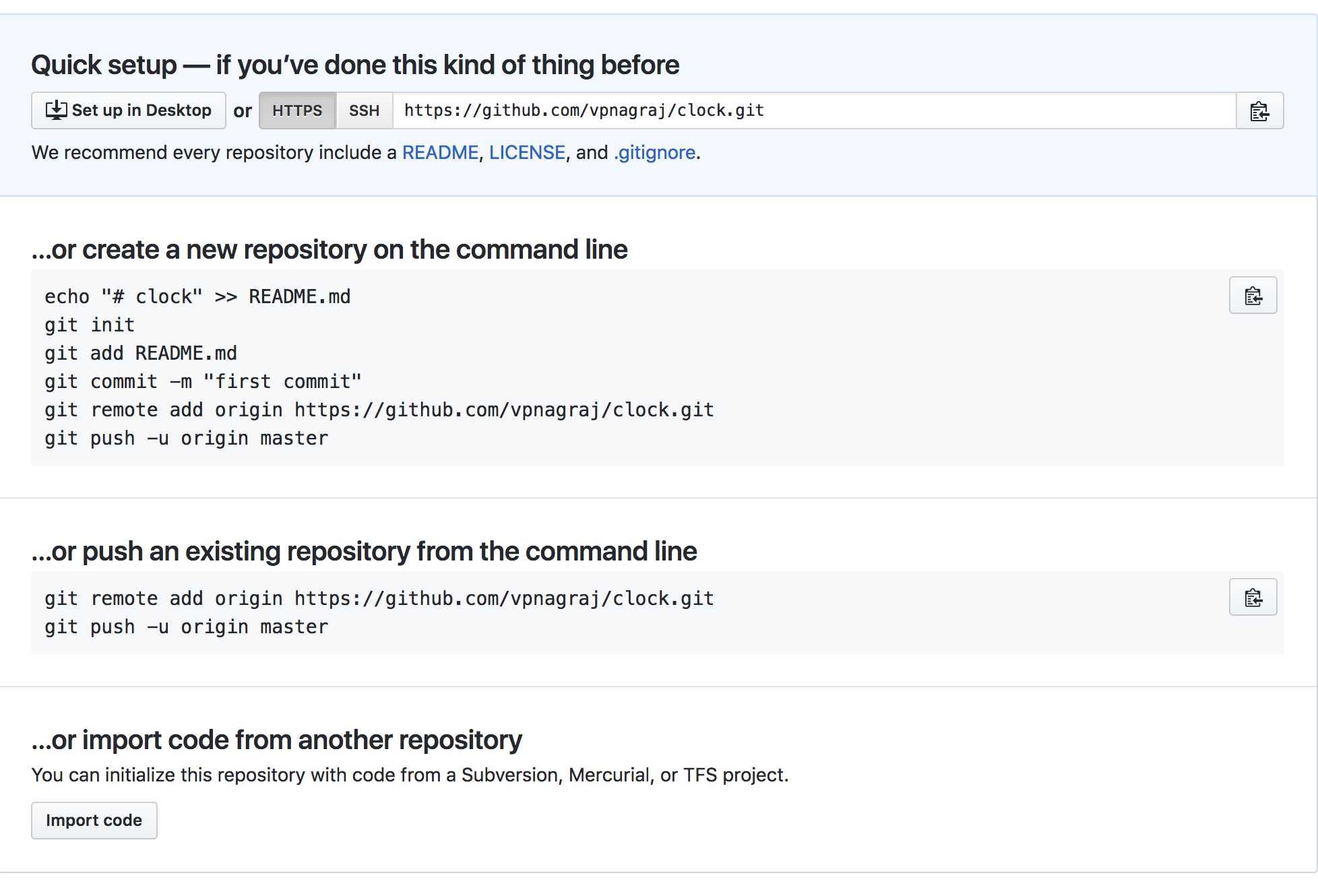 Screenshot of adding remotely